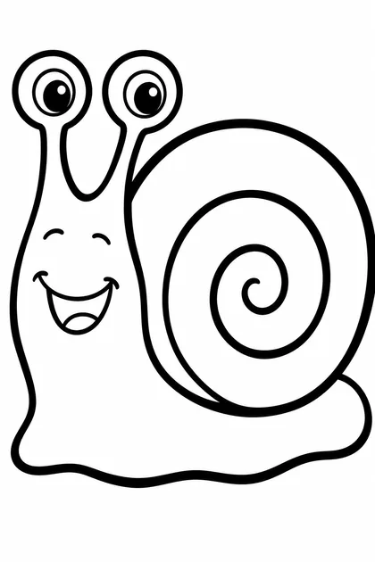 Coloriage de L'escargot à imprimer