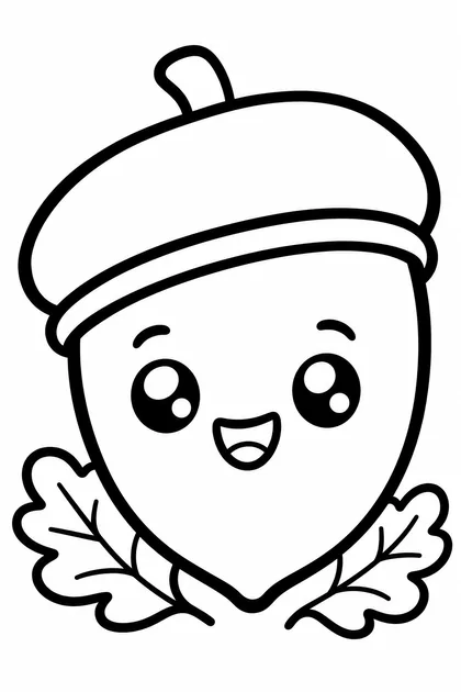 Coloriage de Le gland à imprimer