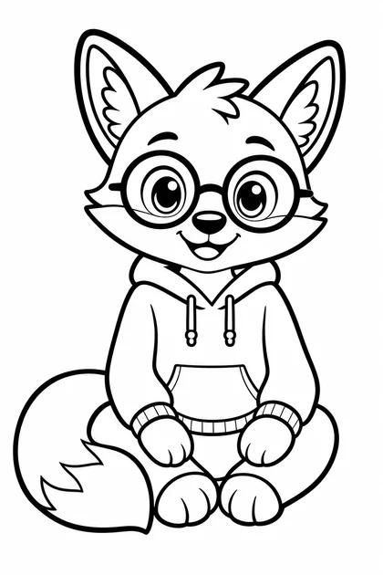 Coloriage de Ren assis à imprimer